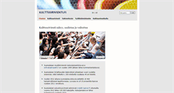 Desktop Screenshot of kulttuurivienti.fi